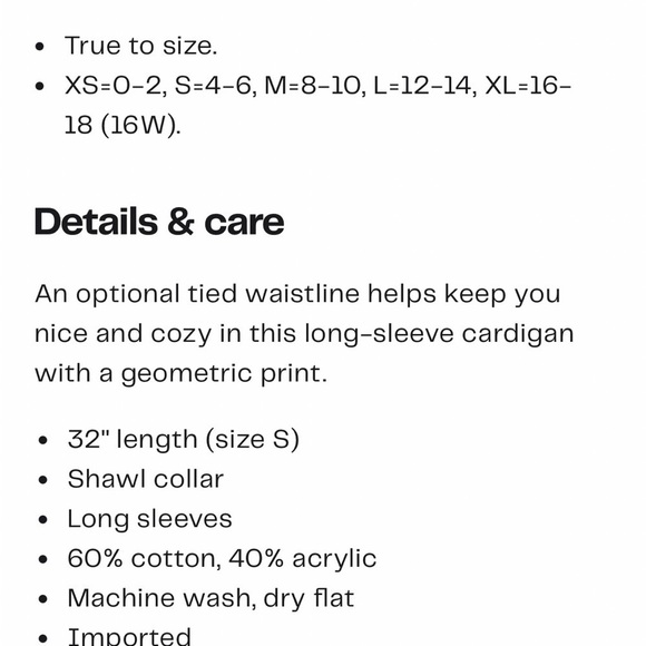 Lucky Brand NWT shawl collar nordic belted cardigan sweater *shop@iamwarrior - Picture 9 of 10